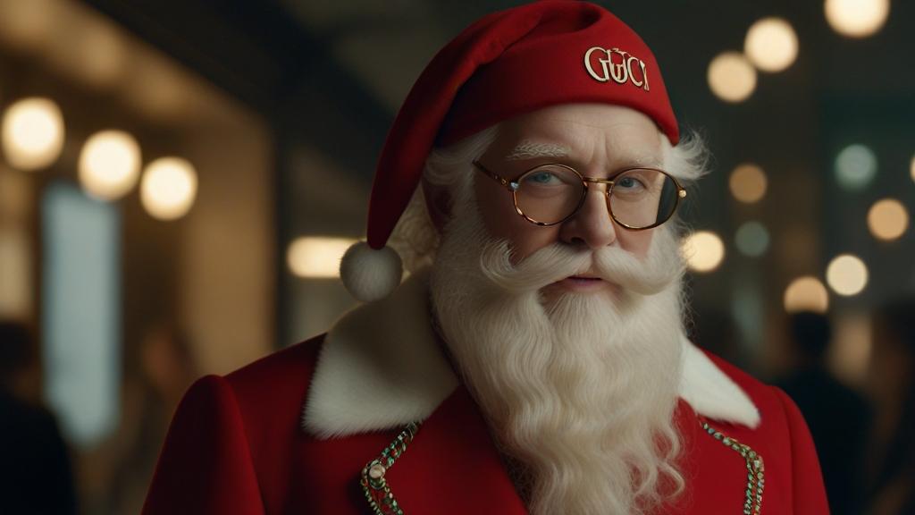 Santa Claus Wearing Gucci photo